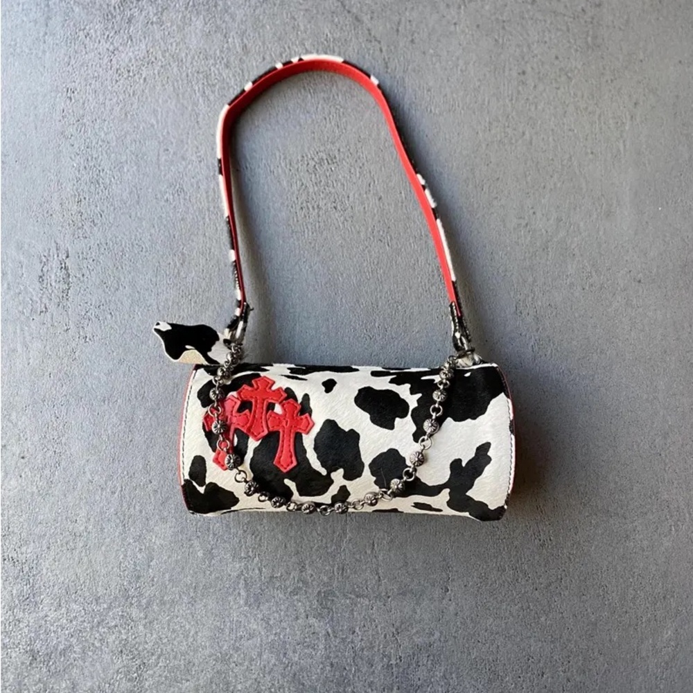 Mini Cowhide Leather Backpack | Hair-On Hide Western Bag | Small Cowhide Purse